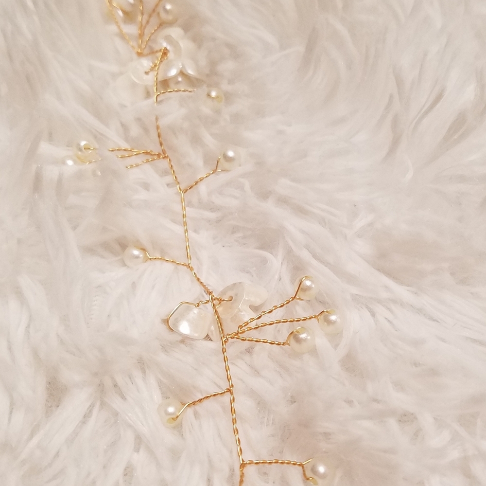 🆕️Elegant Faux Pearl Hair Vine Accessorie - Picture 14 of 15